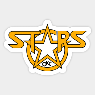 Defunct OKC Stars Hockey 1979 Sticker